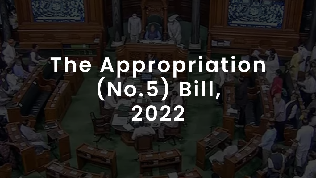 The Appropriation Bill 2022