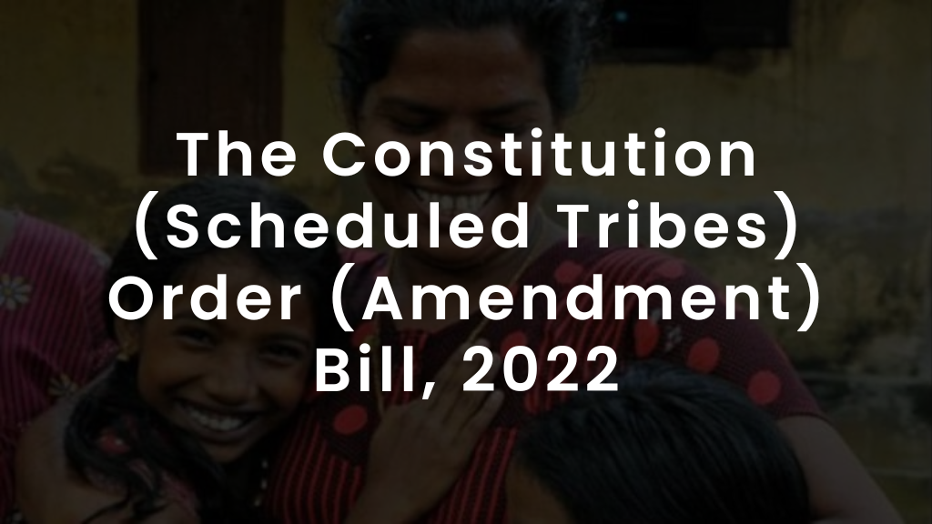 The Constitution Order Bill 2022