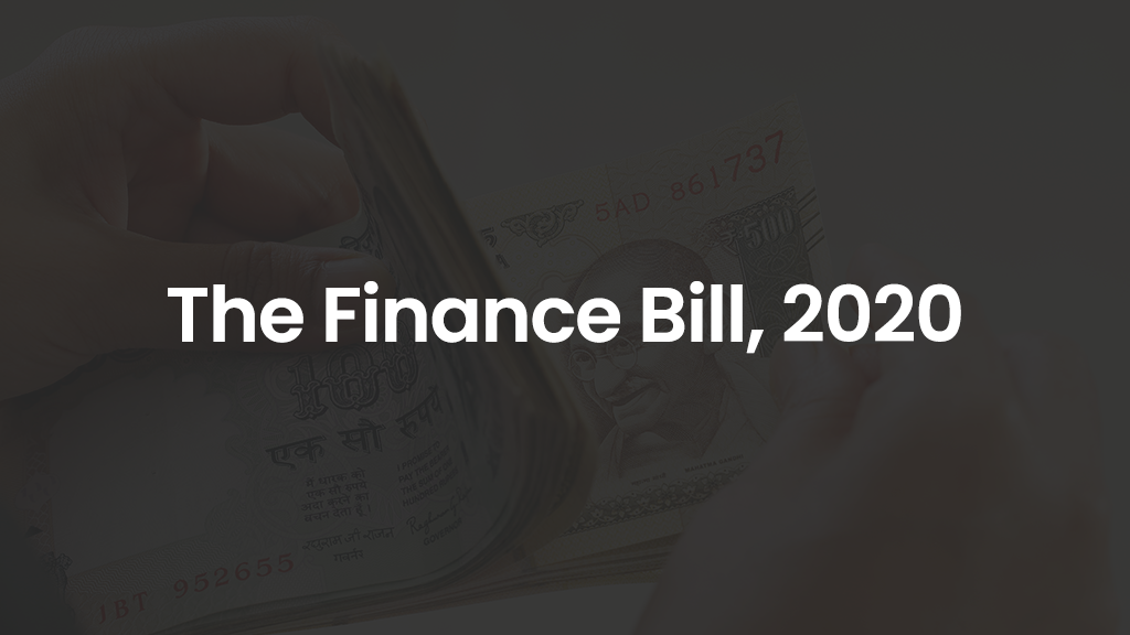 The Finance Bill, 2020