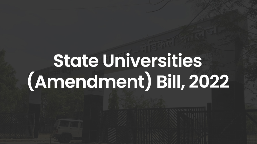 State Universities (Amendment) Bill, 2022